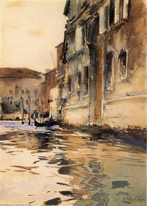 Canal Veneciano, Palazzo Corner — John Singer Sargent