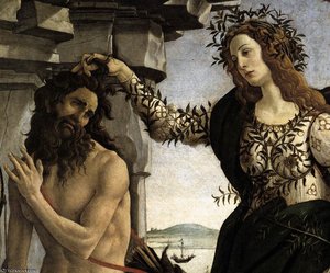 Allegory - Pallas And The Centaur (detail) — Sandro Botticelli, Early Renaissance