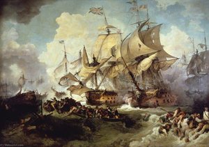 The Battle Of The First Of June, 1794 — Philip James De Loutherbourg