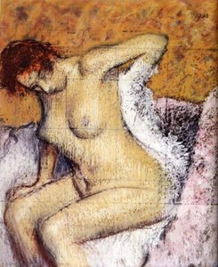 After The Bath (13) — Hilaire Germain Edgar De Gas, Impressionism