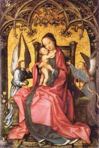 Maria crowned by angels