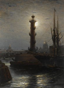 The Rostral Column Near The Stock Exchange, St Petersburg — Alexei Petrovich Bogoliubov