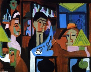 Café de Davos - Ernst Ludwig Kirchner