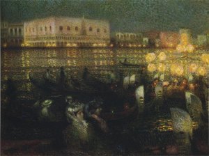 La Serenade, Venice — Henri Le Sidaner