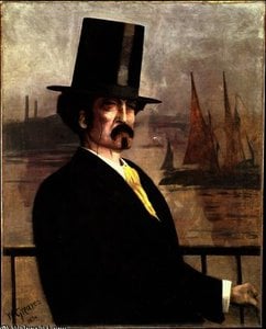 Portrait Of Whistler On The Thames — Walter Greaves
