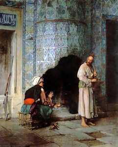 A Chat by the Fireside - Jean-Léon Gérôme