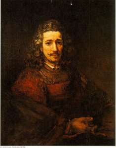 Man With A Magnifying Glass — Rembrandt Van Rijn