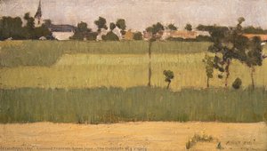 The Outskirts Of A Village — Edmond Aman-jean