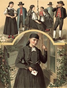 German Costume Wurtemberg Schwenningen — Albert Kretschmer