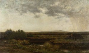 Gathering Peats — John Leslie Thomson, Romanticism