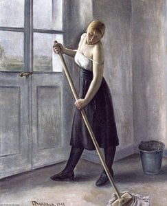 Girl At Work — François Emile Barraud