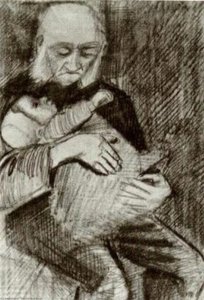 Orphan Man With A Baby In His Arms — Vincent Willem Van Gogh, Realism