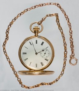 Patek Philippe - Pocket watch with an engraved surname of W. Grabiński