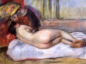 Sleeping Nude With Hat (repose) — Pierre-auguste Renoir