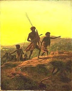 Aborigines Met On The Road To The Diggings — Eugeniusz Von Guerard