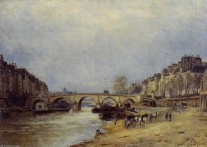 Stanislas Lépine - The Saine at Pont Marie