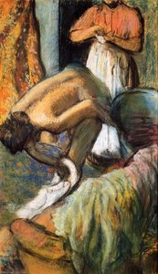 Breakfast After The Bath 2 — Edgar Degas, Impressionism