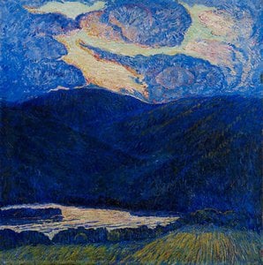 An Evening Mountainscape — Marsden Hartley