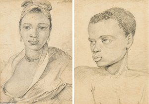 Portraits Of Two Slaves, Brazil — Johann Moritz Rugendas