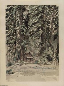 Evening At Carl Inn (progressive Proof No.39) — Chiura Obata
