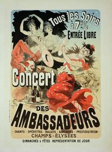 Reproduction Of A Poster Advertising 'ambassadeurs'
