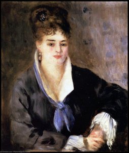 Pierre-Auguste Renoir - Signora con un Abito Nero