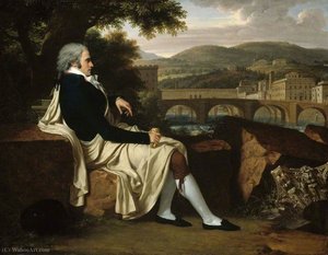 françois xavier fabre - Allen Smith Contemplating across the Arno, Florence