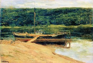 Gray Day. Forest Over River. — İsaak İlyiş Levitan