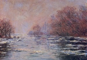 River Thawing Near Vetheuil — Claude Monet, Impressionism