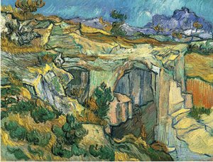 vincent willem van gogh - Prijazdová cesta do kameňa pri svätom Rémoví
