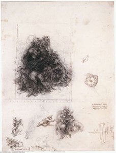Studie Für Den Burlington House Entwurf — Leonardo Da Vinci
