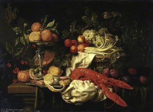 Still Life With A Lobster — Joris Van Son
