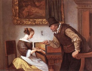 Harpsichord Lesson — Jan Havickszoon Steen, Baroque
