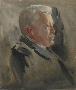 Herbert Arnould Olivier - Vittorio Emanuele Orlando (1860–1952), Prime Minister of Italy (preparatory study for 'The Supreme War Council in Session at Versailles on 3rd July 1918' and 'Armistice Meeting 3rd and 4th November 1918')