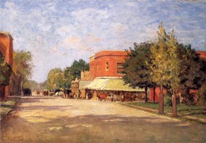 Theodore Clement Steele - Street Scene