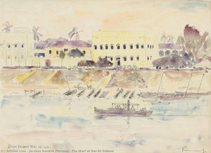 The Warf At Dar-es-salaam — Jacobus Hendrik Pierneef