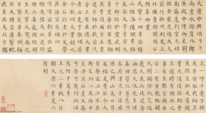 Calligraphy In Regular Script After Yan Zhenqing — Zhang Zhao