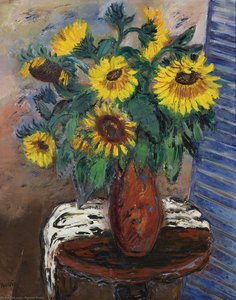 Reuven Rubin - Sunflowers, (1945)