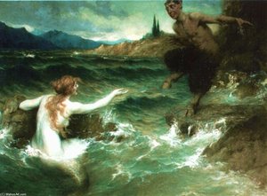 The Mermaid And The Satyr — Ferdinand Leeke