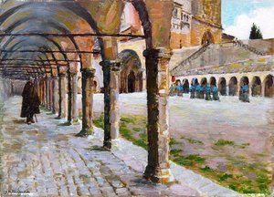 Ancien Cloître De La Place Saint François À Assise (titre Inscrit) — Joseph-félix Bouchor