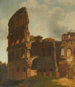 The Colosseum, Rome, Before The Broken Exterior Wall Had Been Supported — Joseph Michael Gandy