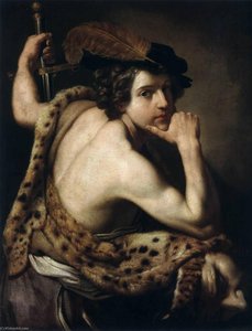 michele desubleo - David with the Head of Goliath (detail)