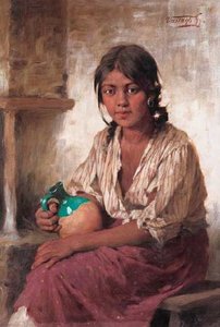 Girl With A Jar — György Vastagh