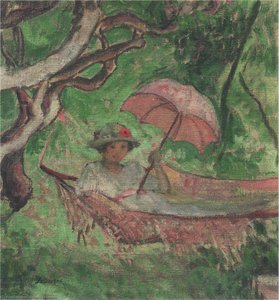 Marthe At The Villa In Saint Maxime — Henri Lebasque