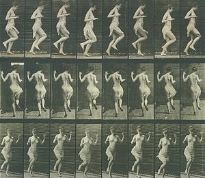 Woman Ricochetting on One Foot, from the book Animal Locomotion