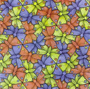 Çeşitli Renklerde Çelengi - M.C. Escher