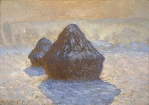 Claude Monet - Heuhaufen: Schneeeffekt