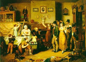 The Quilting Frolic — John Lewis Krimmel