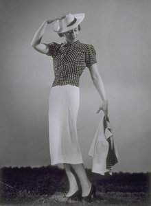 Woman In Blouse, Skirt And Jacket By Hermann Gerson — Studio Becker Und Maass