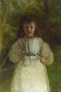 Robert Braithwaite Martineau - Girl with a Hoop
